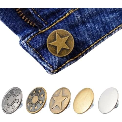50 Sets/Pack 17mm Mixed Jeans Button Tack Buttons Metal Costume Cowboy Button Replacement Sewing Clothes Accessories