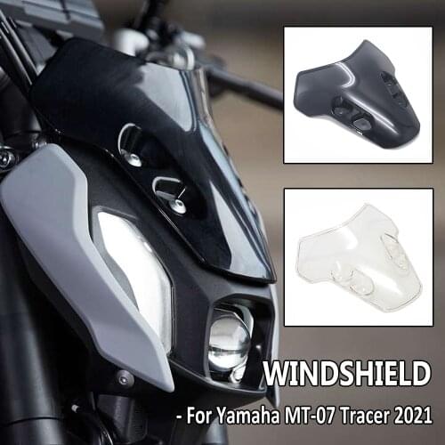 MT-07 Tracer 2021 NEW Motorcycle Accessories Windscreen Windshield Deflectors Wind Shield Screen Protector For Yamaha MT07 MT 07