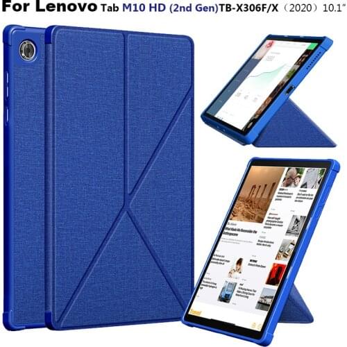 Multi Angle Magnetic TPU Back Cover Fit For Lenovo Tab M10 HD 2nd Gen TB-X306X/Smart Tab M10 HD 2nd Gen 10.1" TB-X306F Case