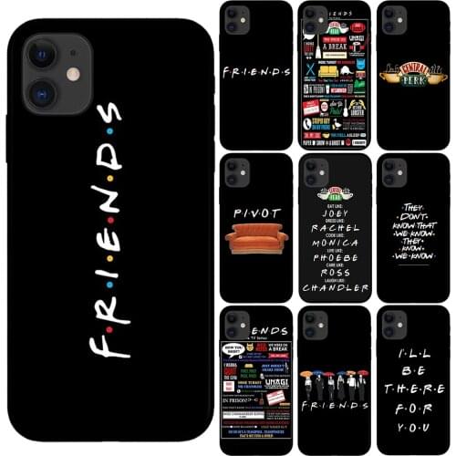Central Perk Coffee Friends TV Soft Black Case For iPhone 12 11 Pro Max X XS Max XR 6 6S 7 8 Plus 5S SE 2020 SE2 Silicone Cover