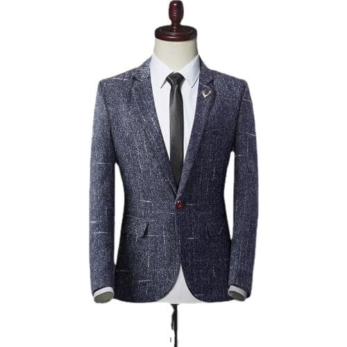 2021 Autumn Men Blazers Fashion Slim Fit Suit Jacket Male Wedding Business Blazer Tuxedo Party Social Stage Veste Homme S-4XL