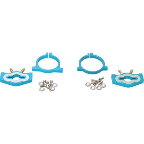 1set RC Boat 36mm 40mm Motor Water Cooling Plate + Engine Fixed Ring with Copper Nozzle for DIY Ship Model Aluminum Cooled Parts