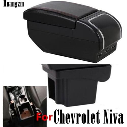 For Chevrolet Niva Armrest Box Niva 1 Universal Car Central Armrest Storage Box cup holder ashtray Russian car version