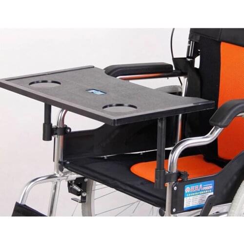 Wheelchair Lap Tray Table Accessories with Cup Holder Medical Portable Child Chair Universal Trays Desk Fit for Manual Powered o