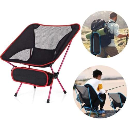 Portable Camping Folding Chair Ultra Light Outdoor Camp Beach Chair Folding Storage Bag for Outdoor Camping Backpacking Hiking