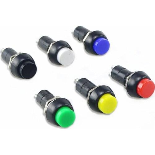 1PSC PBS -11A Self-locking resetting point, 3A 250V 2 pin moving button switch, power button switch, opening,12mm