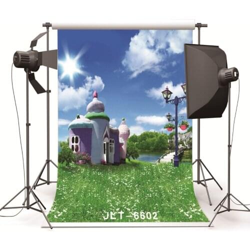 Fairy Tale House River Vinyl Photography Background fotografia Computer Printed Children Photography Backdrops for Photo Studio