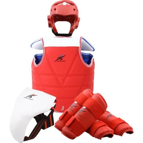 Taekwondo Sparring Helmet Gear Shin Forearm Chest Protector Karate Suit Professional Boxing Martial Arts Uniform Belt Equipment