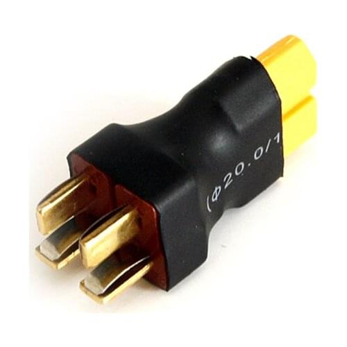 T plug Parallel Adapter T Male plug Parallel to XT60 Female Connectors For RC Lipo Battery Airplane Drone