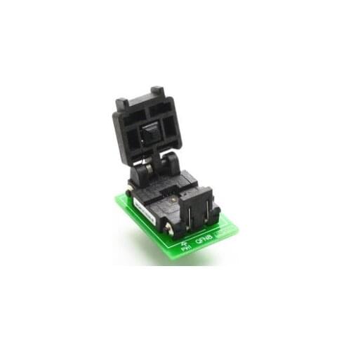 Free Shipping QFN8 MLP8 MLF8 WSON8 IC Test Socket Programming Adapter 5X6 mm 1.27mm Pitch