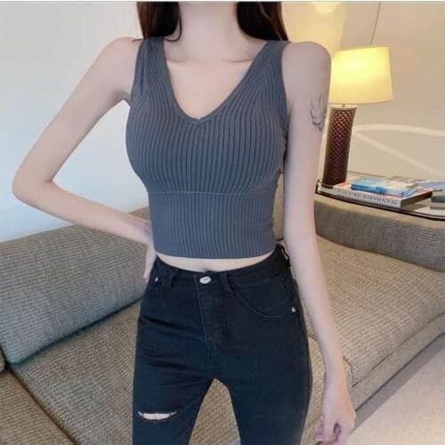 U Back Soft Workout Gym Yoga Bras Women Sexy Solid Racerback Tank Seamless Athletic Crops Tops Mujer Sleeveless Sports Wear