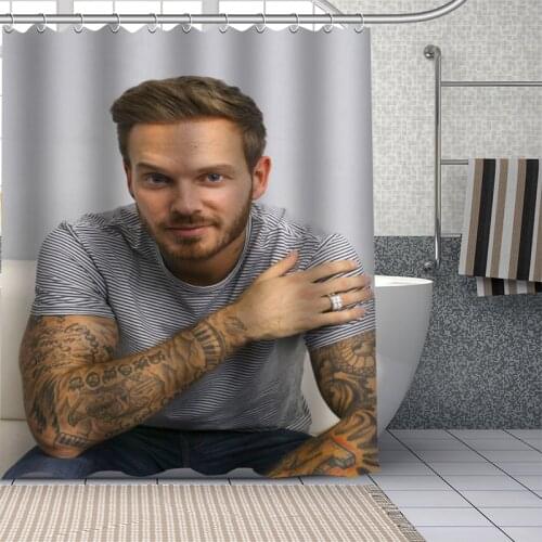 Custom M.Pokora Matt Pokora Shower Curtain Waterproof Bathroom Curtain Fabric Shower Sets Drop Shipping 1pc custom