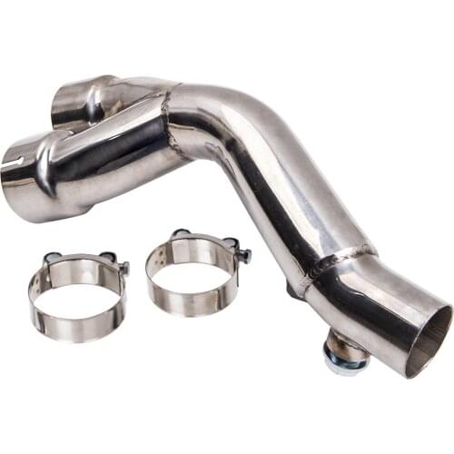 Exhaust Muffler Mid Link Pipe Y Pipe Tube Eliminator For Yamaha YZF R6 2006 2007