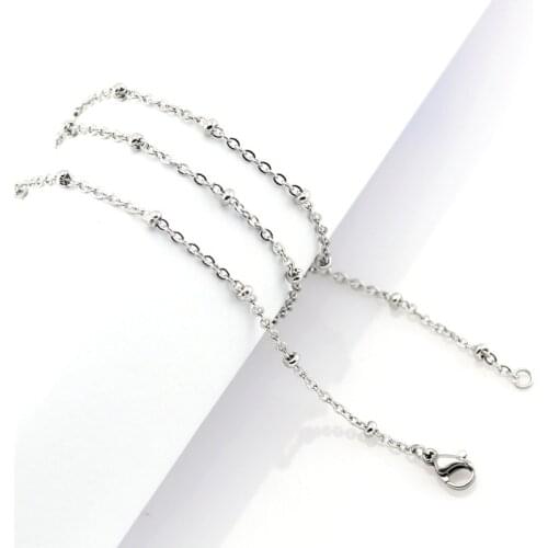 Jewelry on the neck 2020 stainless steel chain necklace women gold chain choker best friends beads necklace female accessories