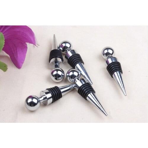 100PCS Fashion Wedding Wine Collection Twist alloy+plastic Fresh Gifts Wine Stopper Red Wine Bottle Stopper