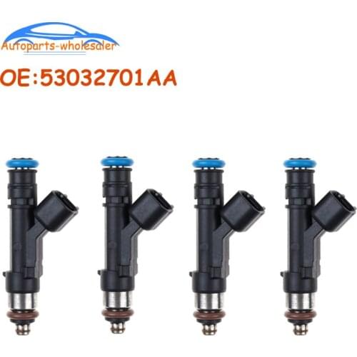 4 PCS New 53032701AA 0280158020 For Jeep Liberty Dodge Dakota Mitsubishi Raider 3.7L Fuel Injector Nozzle Car Accessories
