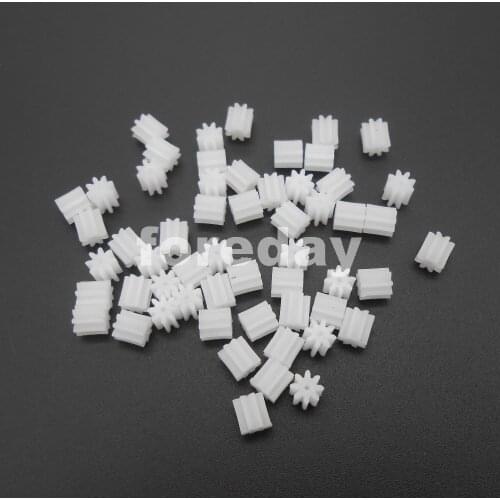 40PC NEW DIY 80.8A Plastic 8T 8 Teeth 5.5X5=H:D Aperture: 0.75mm Spur Gear Model Accessories Plastic Spur Gear *FD219X40
