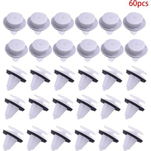 60pcs Plastic Car Door Panel Trim Fastener Clips Fit For Mercedes Benz R129 W202 W203 W211 0119887678 A0119887678 011 988 76 78