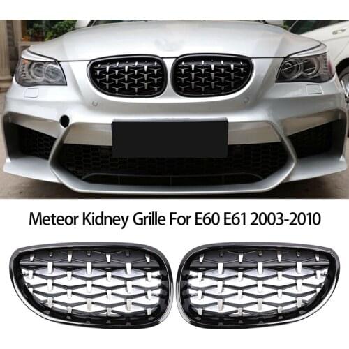 Front Bumper Kidney Grill Diamond Grille for BMW E60 E61 5Series 550I 535I M5 2003-2010 Meteor
