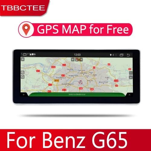 Android 2 Din Car radio Multimedia Video Player auto Stereo GPS MAP For Mercedes Benz G65 2012~2017 Media Navi Navigation