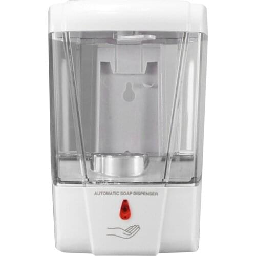 600ML Automatic Soap Dispenser Wall Mounted Hand Soap Dispenser with IR Sensor Lotion Pump for Home, Hotel