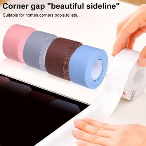 3.2m White Sealing Strip Tape Bathroom Shower Sink Waterproof Wall Sticker Kitchen Corner Line Sticker Mildew Proof Tape