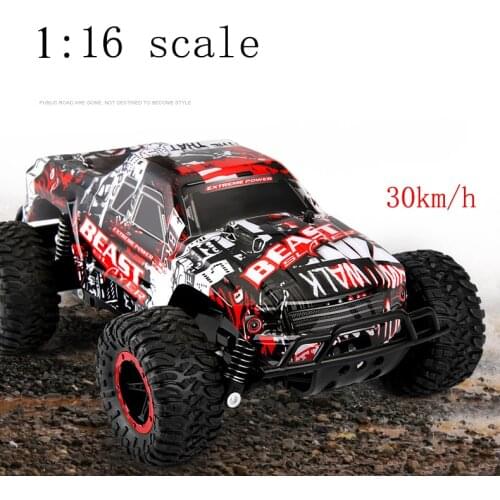 1:16 large RC Car 4WD high speed 2.4G Bigfoot Remote Control Model Truck Off-Road Vehicle climbing jeeps Kids dirt Buggy car toy