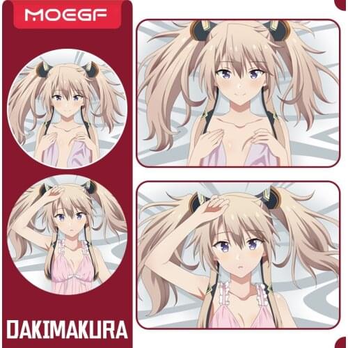 Mao Gakuin no Futekigosha Pillow Case Dakimakura Otaku Sasha Necron Hugging Body Throw Cushion Pillow Cover