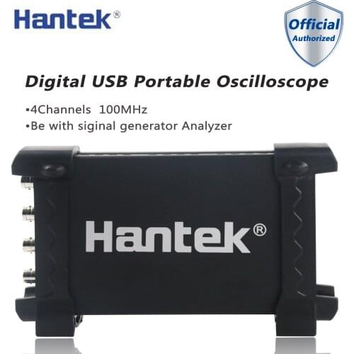 Hantek 6104BE Digital Automotive Oscilloscope 4Channel 100Mhz USB Handheld Portrail Osciloscopio Diagnostic tool