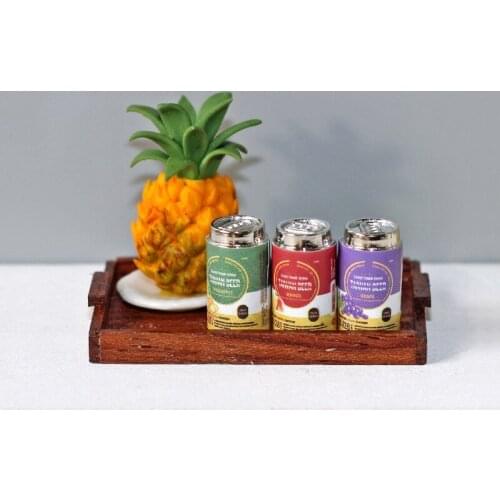 1:12 Dollhouse Mini Cans of Beer Display for OB11 Miniature Food Play DIY Scene Model Accessories