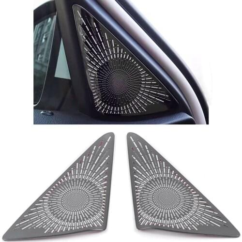For Skoda Kodiaq 2016-2021 Auto Car Speaker Cover Stainless Door Loudspeaker Sound Pad Trim Frame Sticker Interior Accessories