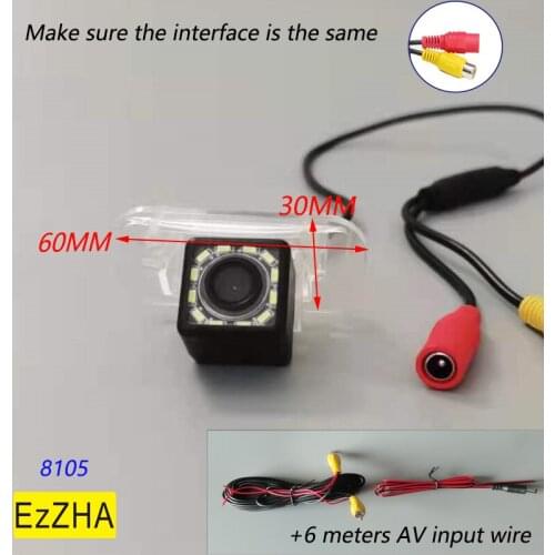 EzZHA 4 8 12 led light for Mercedes Benz A B Series W245 W169 A150 A160 A200 B150 B180 B200 Night Vision Reverse Parking Camera