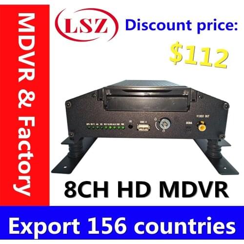 Source factory HD 8-channel hard drive vehicle surveillance camera supports bus buses 8-36V wide voltage