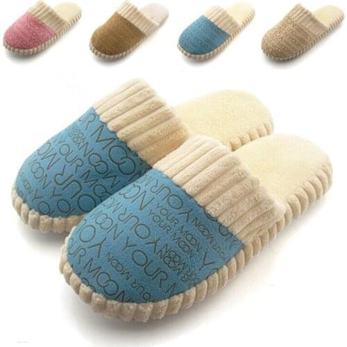 2020 Unisex Fashion New Popular Autumn and Winter Warm Men&Women Cotton-padded Lovers at Home Slippers shoes winter warm slipper