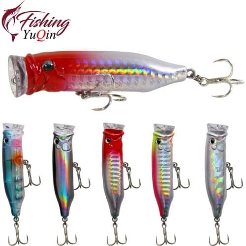 Popper Fishing Lures Weights 9.4g Topwater Lureisca Artificial Fishing Lure Fish Swim Bait Tackle Equipment Articulos De Pesca