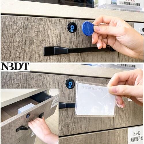 RFID Electronic Hidden Cabinet Lock DIY Free Boring Intelligent Sensor Closet Wardrobe Shoe Drawer Cupboard Pantry
