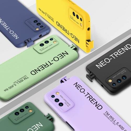 Luxury Soft Silicone Shockproof Phone Case For Huawei Honor X10 Up and Down Lift Painted Cover for Huawei Honor X10 Case Fundas