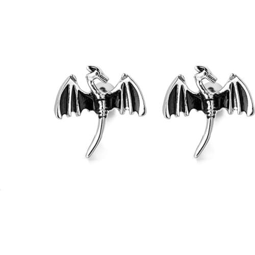 2pcs Retro Dragon Cartilage Ear Stud Tragus Helix Bar Copper Earrings Barbell Oreja Lobe Earing Piercing Punk Body Jewelry 16G