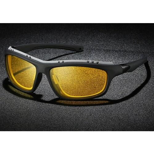 Men Square Outdoor Sports Ultralight Al-Mg Alloy Oversized Sports Mirror Polarized Sunglasses Custom Made Myopia Lens -1 to -6