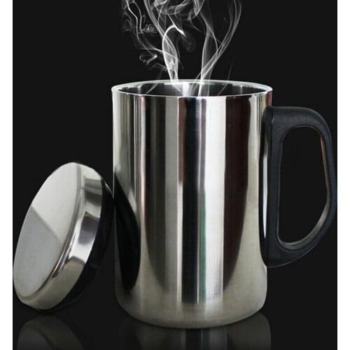 Steel Insulated Cup Outdoor Durable Jug 1PC Double Wall Coffee Office Portable Insulation Tea Practical Hiking Cups