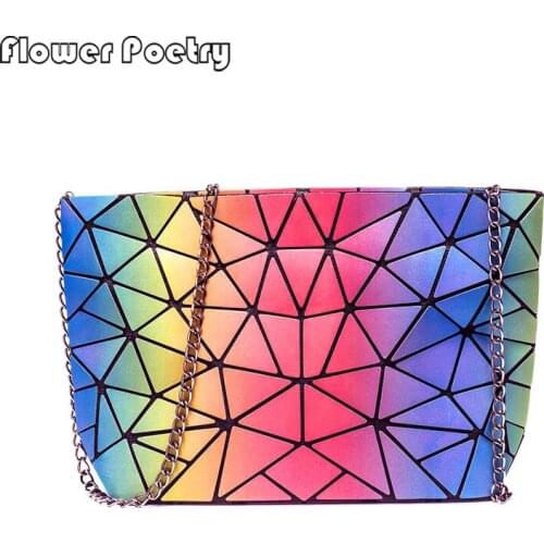 Fashion Chain Shoulder Bag New Women High Quality Messenger Bags Leather Designer Female Geometric Crossbody Bags Bolsas 2021