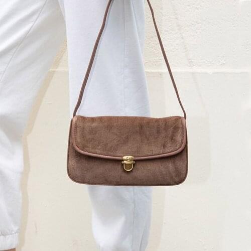 Vintage Shoulder Bags For Women Canvas Hobos Bag Soft Nylon Handbag Women Small Shoulder Purse Trendy Ladys Retro Hand Bag