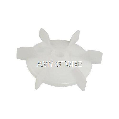 Spare Part 10mm Inner Diameter 6 Vanes Impeller Plastic Motor Fan Blade Wheel