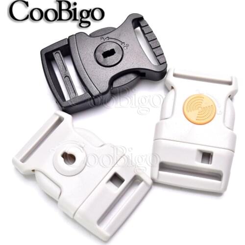 10pcs Curved 1" Side Release Safety Buckle with Lock Key Plastic Paracord Bracelet Outdoor Backpack Bag Parts Accessorise