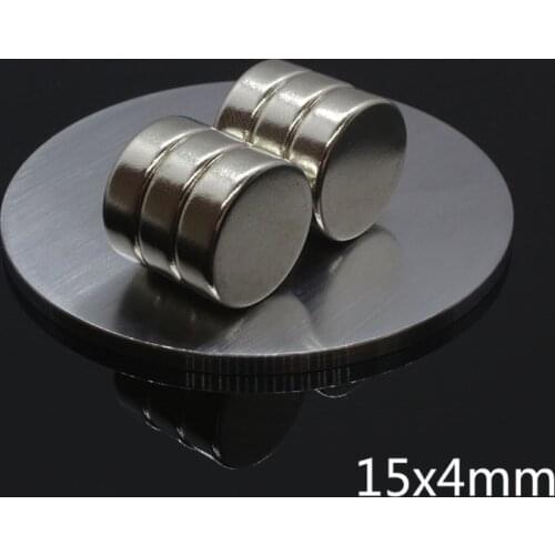 10/20/30/50Pcs 15x4mm N35 Super Powerful Permanent Magnetic Magnet Disc Round Rare Earth Neo Neodymium Magnets For Craft Sheet