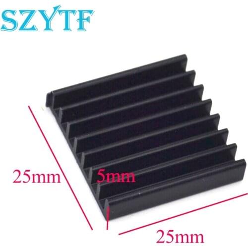 50pcs Heat sink 25*25*5MM (black) quality radiator