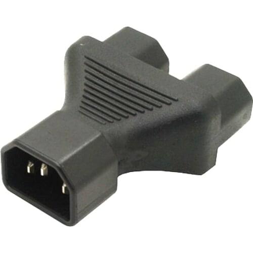 IEC 320 C14 Male to 2xC13 Female Y spliter adapter C14 TO TWO C13,IEC 320 C14 to Dual C13