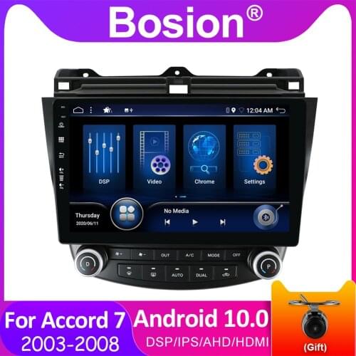 Bosion Android 10 Car Radio Multimedia Player For Honda Accord 7 2003-2008 2din 2 din GPS Navigation Auto IPS DSP HDMI