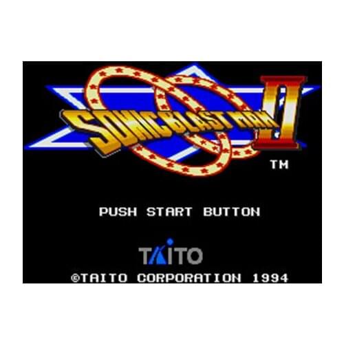 Sonic Blast Man 2 NTSC Version 16 Bit 46 Pin Big Gray Game Card For USA Game Players