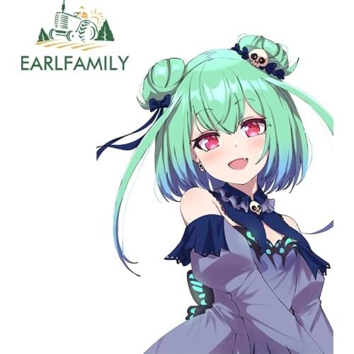 EARLFAMILY 13cm x 9.5cm for Hololive En Fine SUV Car Stickers Graffiti Sticker Waterproof Window Trunk Decal JDM Assessoires